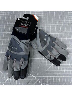 Orvis Pro LT Hunting Gloves Granite Men's Sz. Medium Synthetic Leather NEW~~